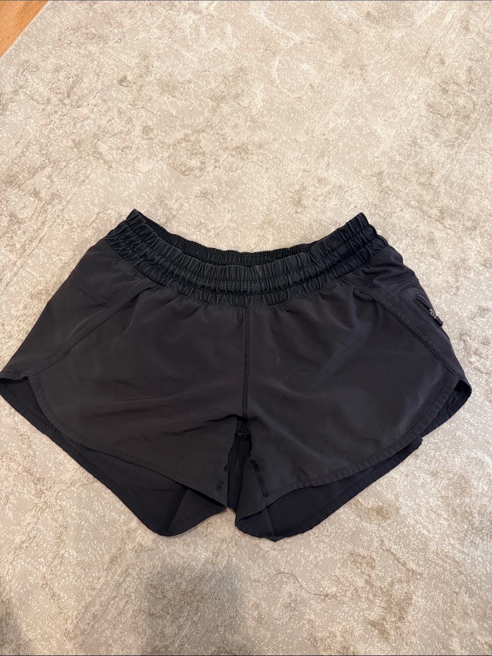 lululemon athletica Black Athletic Shorts with Elastic Waistband